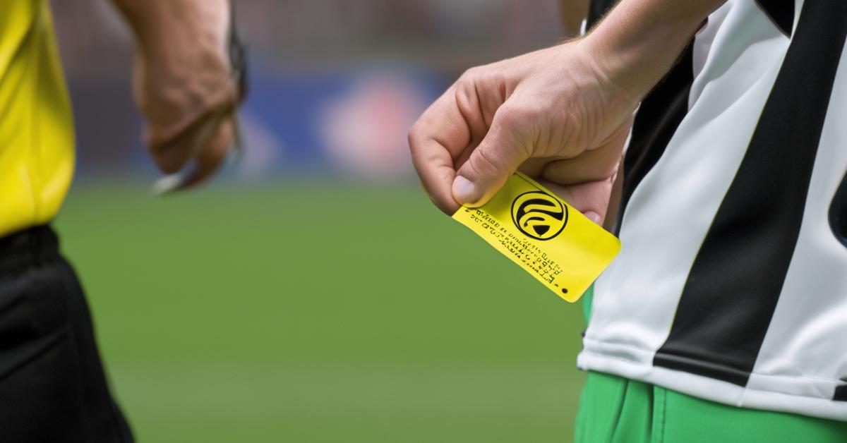 co oznacza żółta kartka w piłce nożnej